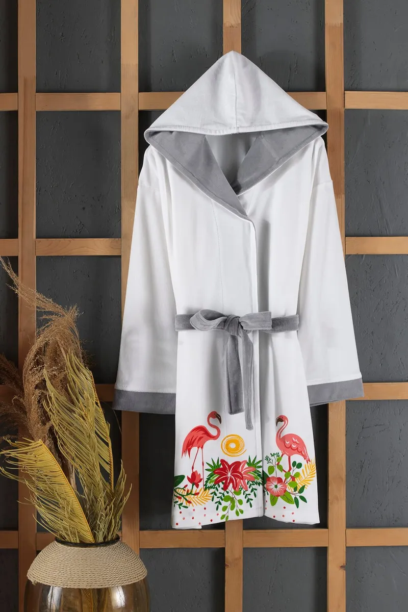 Nakışlı Kadife Lüks Sabahlık (Model 2) - Sabahlık görsel 3